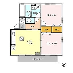 間取図画像 2LDK