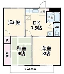 間取図画像 3DK