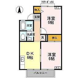 間取図画像 2DK