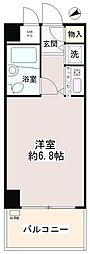 東京メトロ東西線 落合駅 徒歩6分の賃貸マンション 3階1Kの間取り