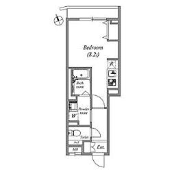 ＰＡＳＥＯ東武練馬 2階ワンルームの間取り