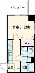 JR常磐線 金町駅 徒歩7分の賃貸マンション 4階1Kの間取り