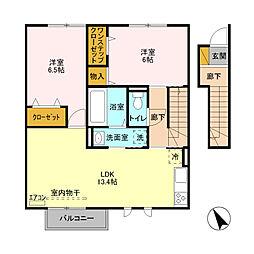 間取図画像 2LDK