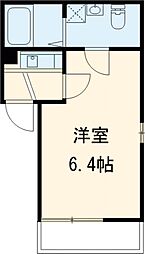 京成本線 堀切菖蒲園駅 徒歩5分の賃貸アパート 1階1Kの間取り