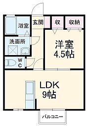 間取図画像 1LDK