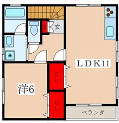 間取図画像 1LDK