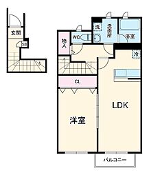 間取図画像 1LDK