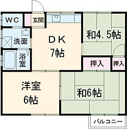間取図画像 3DK