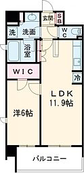 ＢＬＥＳＳ上池袋 4階1LDKの間取り