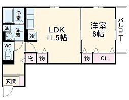 間取図画像 1LDK