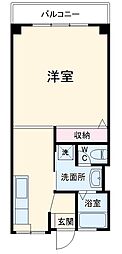 名古屋市営東山線 今池駅 徒歩2分の賃貸マンション 4階1DKの間取り