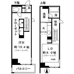 レジディア東桜II 9階1LDKの間取り