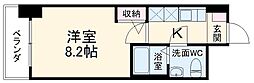 名古屋市営鶴舞線 浅間町駅 徒歩9分の賃貸マンション 9階1Kの間取り