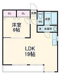 名古屋市営東山線 覚王山駅 徒歩9分の賃貸マンション 4階1LDKの間取り