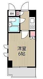 ＳＯＣＩＥＴＹ　ＭＩＮＡＭＩ−ＧＹＯＵＴＯＫＵ 4階1Kの間取り