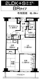 グロリオール里見弐番館 5階2SLDKの間取り