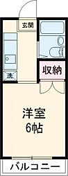 京王相模原線 京王多摩センター駅 バス9分 一本杉公園下車 徒歩4分の賃貸マンション 1階1Kの間取り