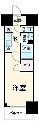 名古屋市営東山線 亀島駅 徒歩5分の賃貸マンション 8階1Kの間取り