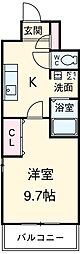 名古屋市営名城線 大曽根駅 徒歩9分の賃貸マンション 1階1Kの間取り