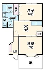 間取図画像 2DK