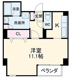 Mervellinaizumi 1Kの間取図画像