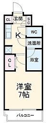 名古屋市営桜通線 吹上駅 徒歩4分の賃貸マンション 9階1Kの間取り