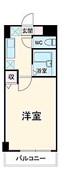 マリンガーデン妙典 3階1Kの間取り