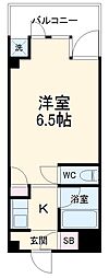 CKすずかけ台 1Kの間取図画像