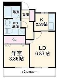 間取図画像 1LDK