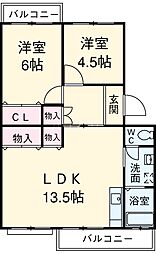 間取図画像 2LDK