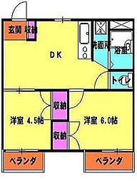 間取図画像 2DK