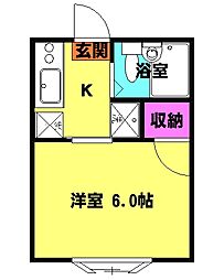 間取図画像 1K
