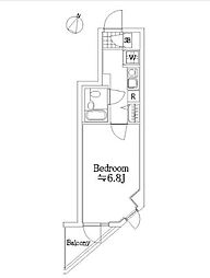 プレール・ドゥーク笹塚 502 5階1Kの間取り