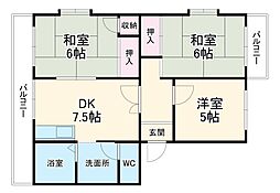 間取図画像 3DK