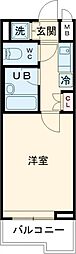 ルーブル練馬 3階1Kの間取り
