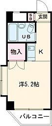 プレステージ東武練馬 ワンルームの間取図画像