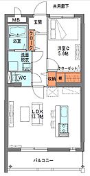 間取図画像 1LDK
