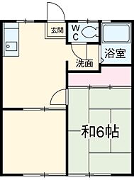 泉ハイツ 1階2DKの間取り
