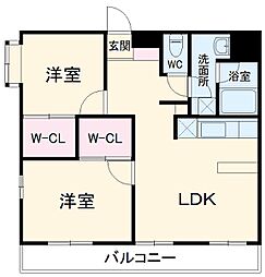 間取図画像 2LDK