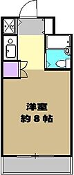 CBグリーンハイツ 1Kの間取図画像