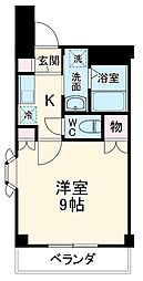 JR中央本線 神領駅 徒歩5分の賃貸マンション 1階1Kの間取り