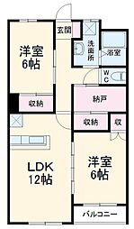 間取図画像 2LDK