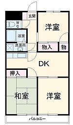 名古屋臨海高速あおなみ線 港北駅 徒歩9分の賃貸マンション 5階3DKの間取り