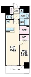 名古屋市営東山線 中村日赤駅 徒歩8分の賃貸マンション 3階1SLDKの間取り