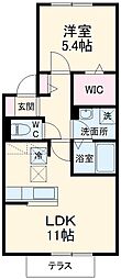 パークハウス加藤 1LDKの間取図画像