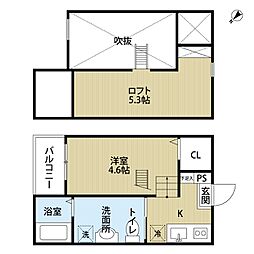 ｌｅ　ｃｏｃｏｎ 1階1Kの間取り