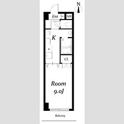 JR東海道本線 名古屋駅 徒歩5分の賃貸マンション 3階1Kの間取り