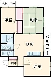 ノーリーズン東綾瀬 3階3DKの間取り