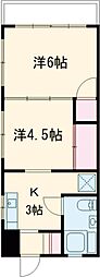 キミン堂ビル 3階2Kの間取り