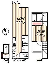ＢＥテラス学芸大学 1階1LDKの間取り